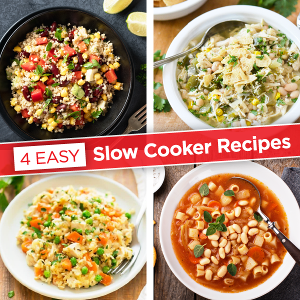 4 Easy Slow Cooker Recipes